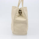 CHANEL Camelia Tote Bag Lamb Skin Beige Gold Tone CC Auth 199382V-3