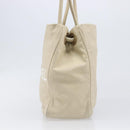 CHANEL Camelia Tote Bag Lamb Skin Beige Gold Tone CC Auth 199382V-4