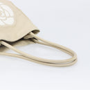 CHANEL Camelia Tote Bag Lamb Skin Beige Gold Tone CC Auth 199382V-7