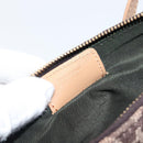 Christian Dior Trotter Canvas Saddle Pouch Brown Gold Tone Auth 199384V-20
