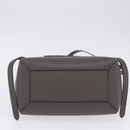 CELINE Belt Bag Micro Hand Bag Leather 2way Gray Gold Auth 199385V-5