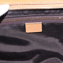 CELINE Doctors Hand Bag Leather Brown Gold Auth 199386A-17