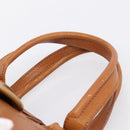 CELINE Doctors Hand Bag Leather Brown Gold Auth 199386A-9