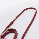 Miu Miu Hand Bag Leather 2way Red Gold Auth 199387M-10