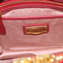 Miu Miu Hand Bag Leather 2way Red Gold Auth 199387M-17