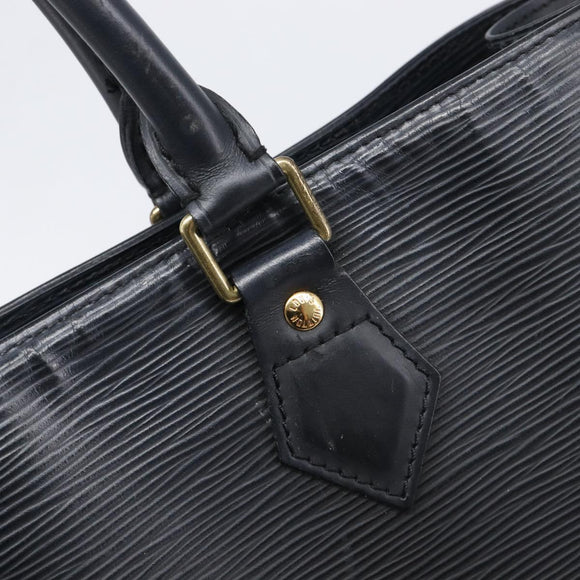 LOUIS VUITTON Epi Sac Plat Hand Bag Black M59082 LV Auth 199392