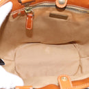Miu Miu Tote Bag Raffia Beige Gold Auth 199393V-11
