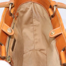 Miu Miu Tote Bag Raffia Beige Gold Auth 199393V-17