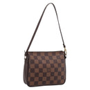 LOUIS VUITTON Damier Ebene Trousse Makeup Pouch N51982 LV Auth 199394V-1