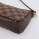 LOUIS VUITTON Damier Ebene Trousse Makeup Pouch N51982 LV Auth 199394V-14