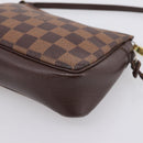 LOUIS VUITTON Damier Ebene Trousse Makeup Pouch N51982 LV Auth 199394V-16