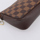 LOUIS VUITTON Damier Ebene Trousse Makeup Pouch N51982 LV Auth 199394V-9