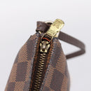LOUIS VUITTON Damier Ebene Trousse Makeup Pouch N51982 LV Auth 199394V-10