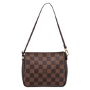 LOUIS VUITTON Damier Ebene Trousse Makeup Pouch N51982 LV Auth 199394V-13