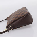 LOUIS VUITTON Damier Ebene Trousse Makeup Pouch N51982 LV Auth 199394V-3