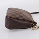 LOUIS VUITTON Damier Ebene Trousse Makeup Pouch N51982 LV Auth 199394V-4