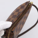 LOUIS VUITTON Damier Ebene Trousse Makeup Pouch N51982 LV Auth 199394V-6
