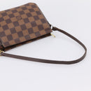 LOUIS VUITTON Damier Ebene Trousse Makeup Pouch N51982 LV Auth 199394V-7
