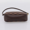 LOUIS VUITTON Damier Ebene Trousse Makeup Pouch N51982 LV Auth 199394V-5