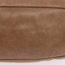 Miu Miu Hand Bag Leather 2way Beige Gold Auth 199396A-6