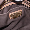 Miu Miu Hand Bag Leather 2way Beige Gold Auth 199396A-22