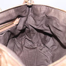 Miu Miu Hand Bag Leather 2way Beige Gold Auth 199396A-23