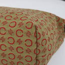 CELINE C Macadam Canvas Hand Bag Beige Gold Auth 199397-10