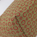 CELINE C Macadam Canvas Hand Bag Beige Gold Auth 199397-11