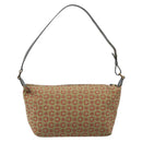 CELINE C Macadam Canvas Hand Bag Beige Gold Auth 199397-3