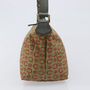 CELINE C Macadam Canvas Hand Bag Beige Gold Auth 199397-4