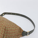 CELINE C Macadam Canvas Hand Bag Beige Gold Auth 199397-8