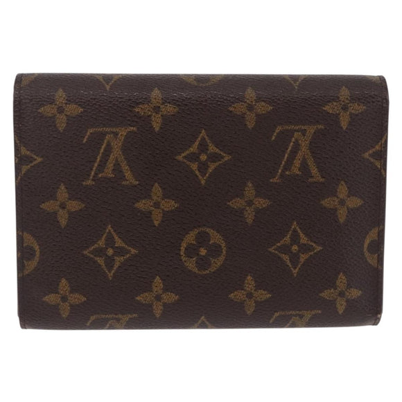 LOUIS VUITTON Monogram Porte TresorEtui Papie Wallet M61202 LV Auth 199402