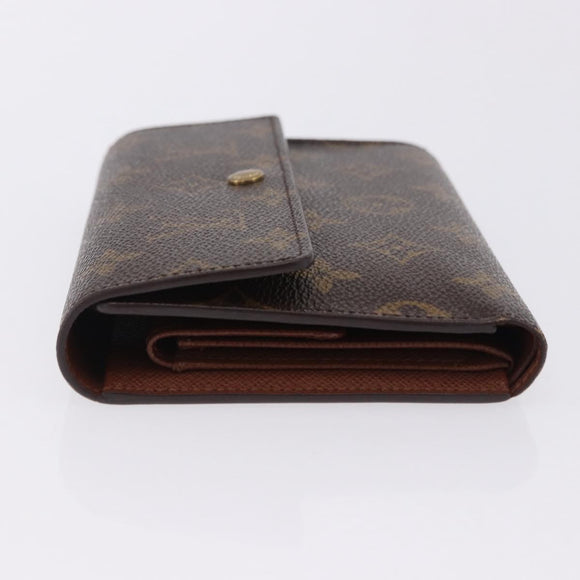 LOUIS VUITTON Monogram Porte TresorEtui Papie Wallet M61202 LV Auth 199402