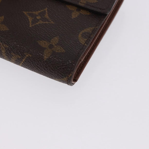 LOUIS VUITTON Monogram Porte TresorEtui Papie Wallet M61202 LV Auth 199402