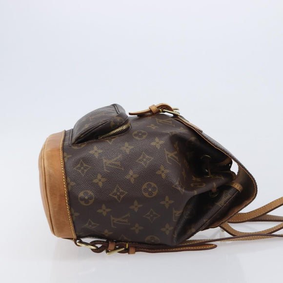 LOUIS VUITTON Monogram Montsouris MM Backpack M51136 LV Auth 199403