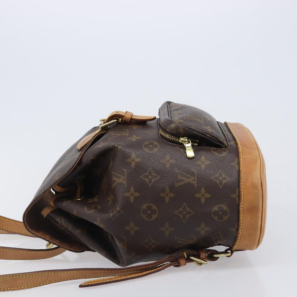 LOUIS VUITTON Monogram Montsouris MM Backpack M51136 LV Auth 199403