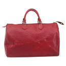 LOUIS VUITTON Epi Speedy 35 Hand Bag Castilian Red M42997 LV Auth 199412-2