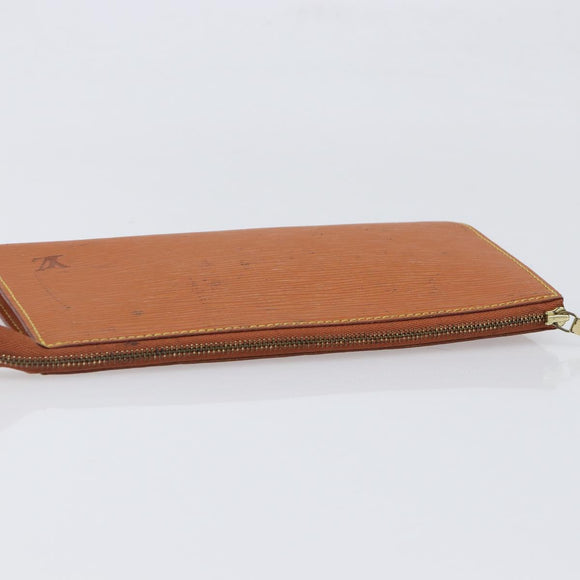 LOUIS VUITTON Epi Pochette Accessoires Pouch Brown M52953 LV Auth 199413