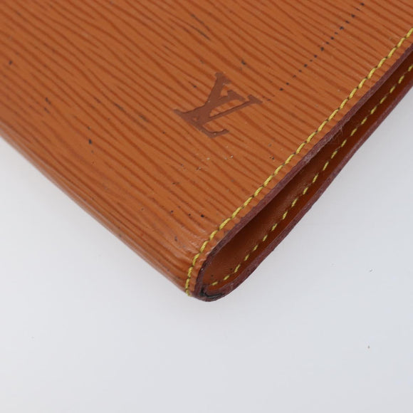 LOUIS VUITTON Epi Pochette Accessoires Pouch Brown M52953 LV Auth 199413