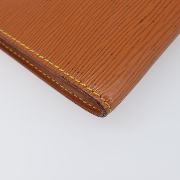 LOUIS VUITTON Epi Pochette Accessoires Pouch Brown M52953 LV Auth 199413