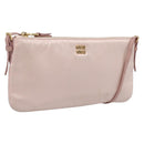 Miu Miu Shoulder Bag Satin Pink Gold Auth 199414A-1