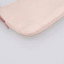 Miu Miu Shoulder Bag Satin Pink Gold Auth 199414A-14