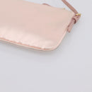 Miu Miu Shoulder Bag Satin Pink Gold Auth 199414A-15