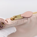 Miu Miu Shoulder Bag Satin Pink Gold Auth 199414A-10