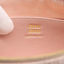 Miu Miu Shoulder Bag Satin Pink Gold Auth 199414A-18