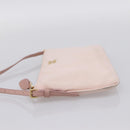 Miu Miu Shoulder Bag Satin Pink Gold Auth 199414A-3