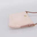 Miu Miu Shoulder Bag Satin Pink Gold Auth 199414A-4