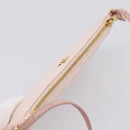 Miu Miu Shoulder Bag Satin Pink Gold Auth 199414A-6