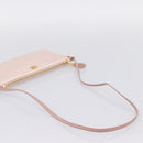 Miu Miu Shoulder Bag Satin Pink Gold Auth 199414A-7