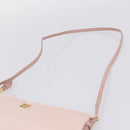 Miu Miu Shoulder Bag Satin Pink Gold Auth 199414A-8